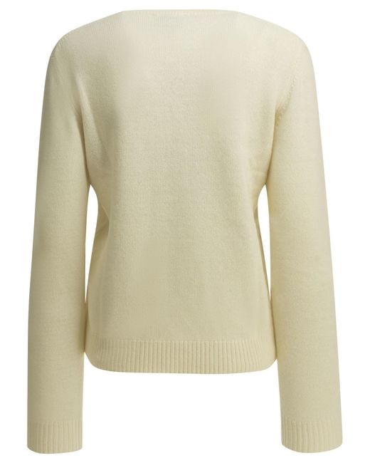 Ganni White Horses Jacquard Knitted Sweater