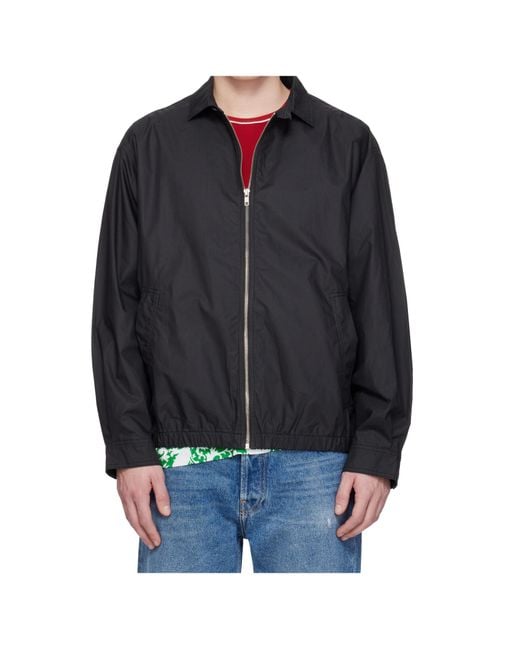 GIMAGUAS Black William Zip-Front Jacket for men