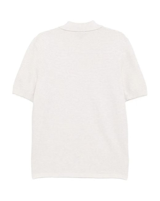 A.P.C. White V-Neck T-Shirt for men