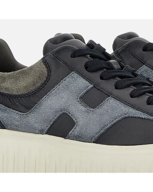 Hogan Blue Sneakers H-Stripes for men