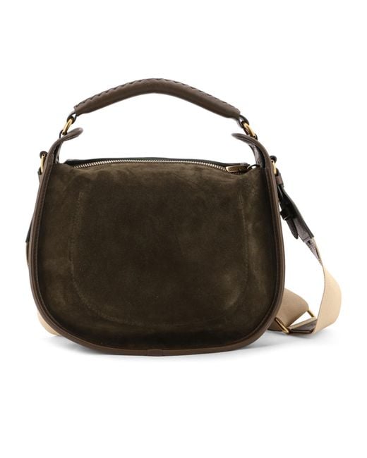 Burberry Black Clip Foldover-Top Small Tote Bag