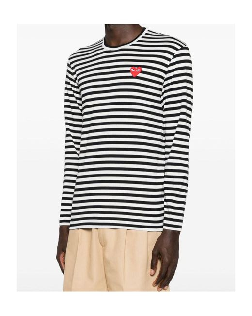 Comme des Garçons Blue Striped T-Shirt
