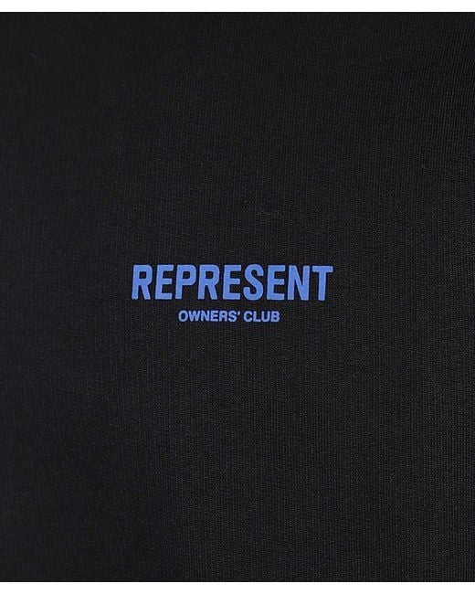 Represent Blue Owners' Club-Print Cotton Hoodie for men