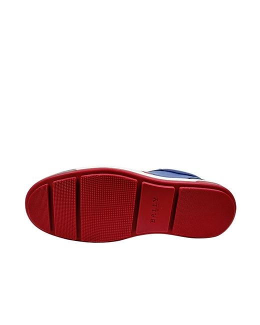 Bally Blue Logo Casual Sneakers for men