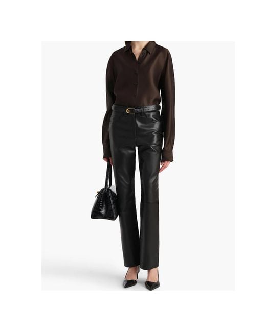 Khaite Black Auryn Long-Sleeved Shirt