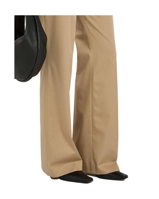 Gabriela Hearst Natural Straight-Leg Cotton Trousers