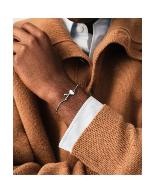 AMI Metallic Logo Bracelet for men