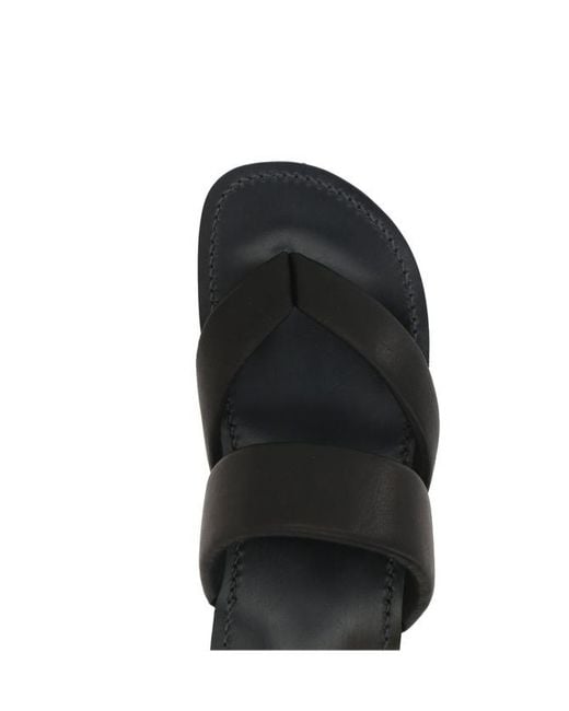 Yohji Yamamoto Black Thong Sandals for men