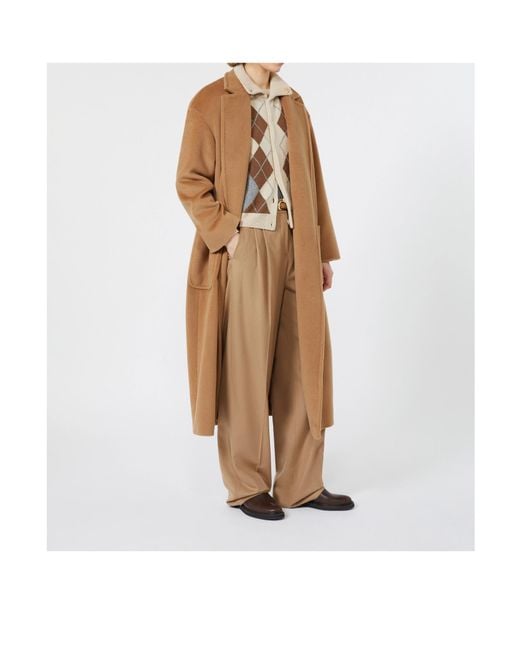 Max Mara Natural Diamond Pattern Knit Sweater