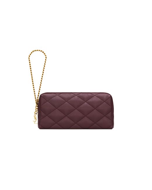 Saint Laurent Purple Cassandre Bijou Pouch
