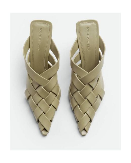 Bottega Veneta Multicolor Alfie Heeled Mules