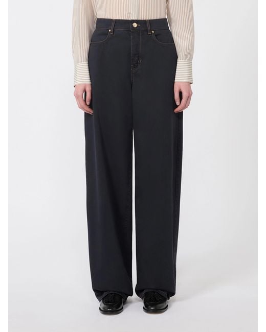 Max Mara Blue Studio Fatuo Straight Leg Trousers
