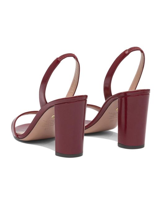 Aquazzura Pink Round Toe High Heel Sandals