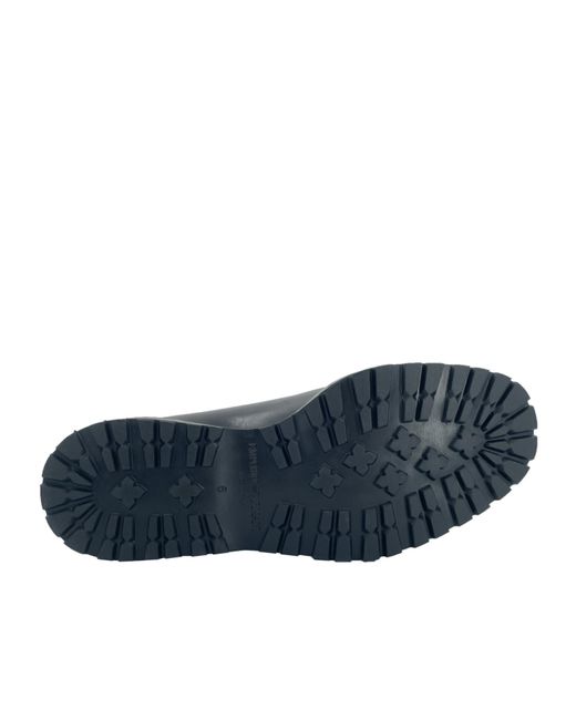 Emporio Armani Black Round Head Lacing Business Shoes for men