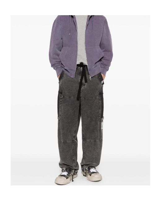 Maison Mihara Yasuhiro Gray Drawstring Cargo Pants for men
