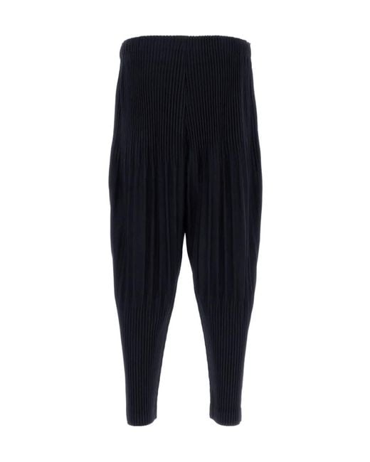 Homme Plissé Issey Miyake Black Basics Trousers for men