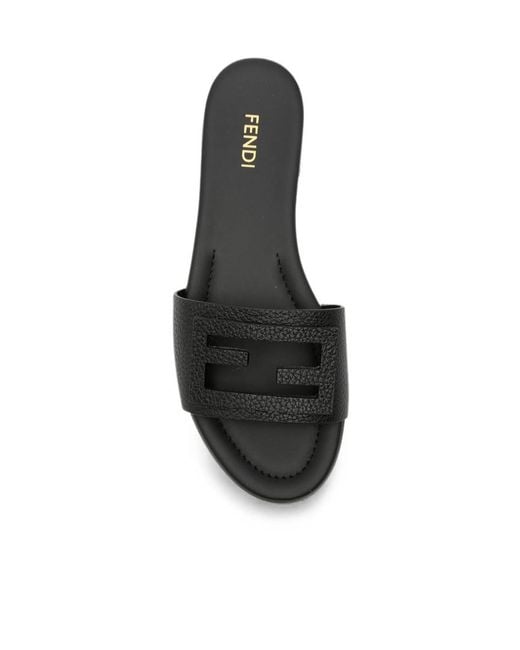 Fendi Multicolor Baguette Leather Slides