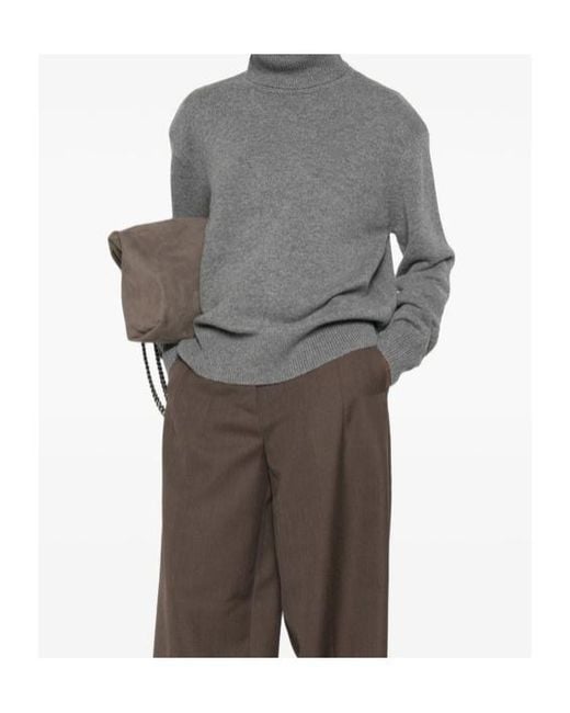 Frankie Shop Gray Turtleneck Sweater