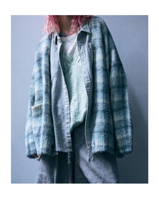 R13 Gray Printed Oversized Cardigan for men