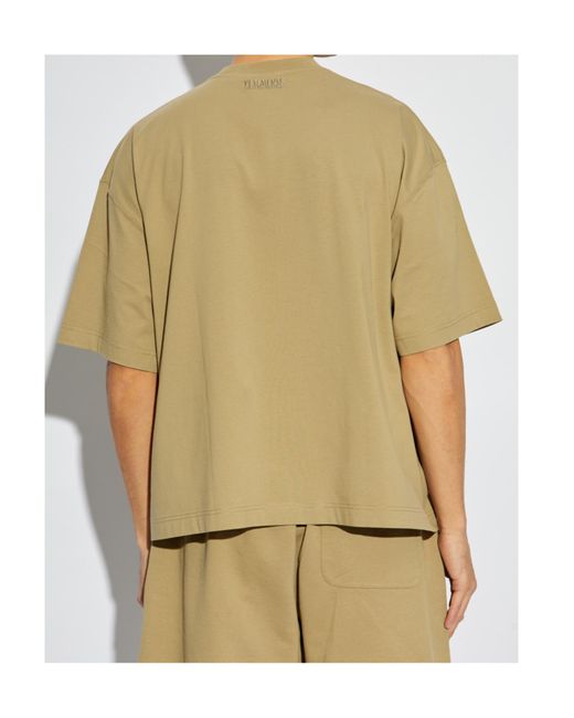Vetements Natural Logo Printed Crewneck T-Shirt for men