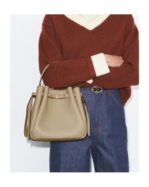 Tory Burch Natural Romy Bucket Bag