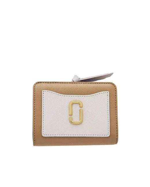 Marc Jacobs White The Utility Snapshot Mini Compact Wallet