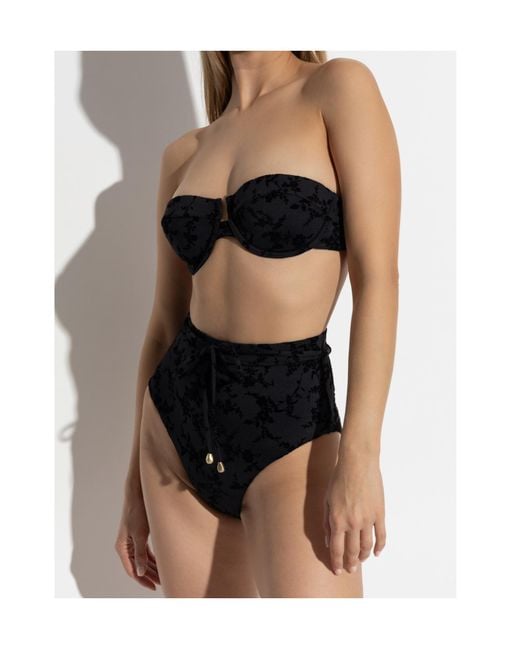 Zimmermann Black Wylie Bikini Top