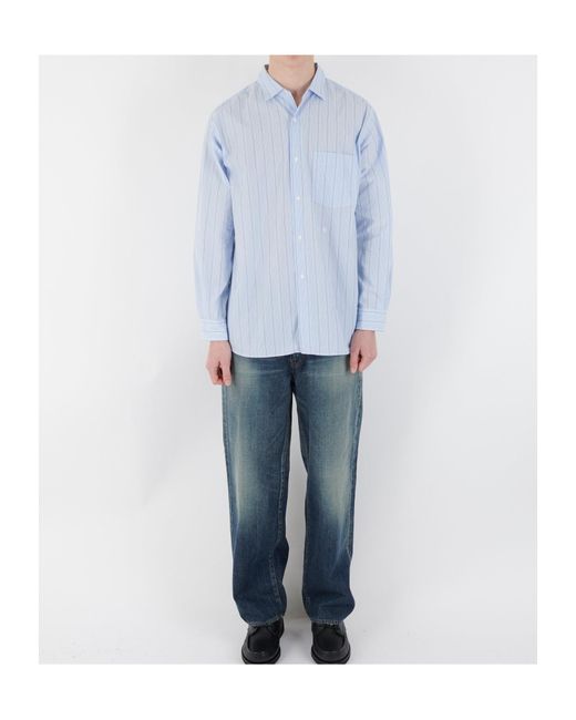 Nanamica White Striped Shirt for men