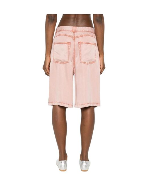 DIESEL Pink P-Desi Trompe L'Oeil Bermuda Shorts