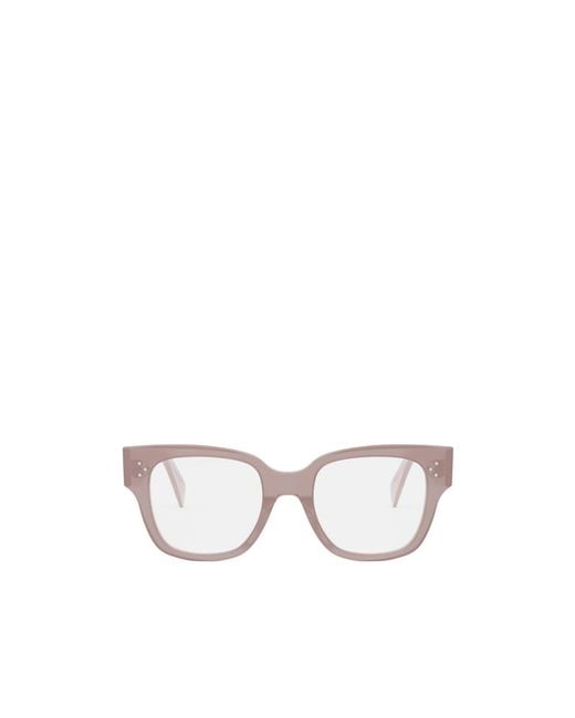 Céline White Square Frame Mirror for men