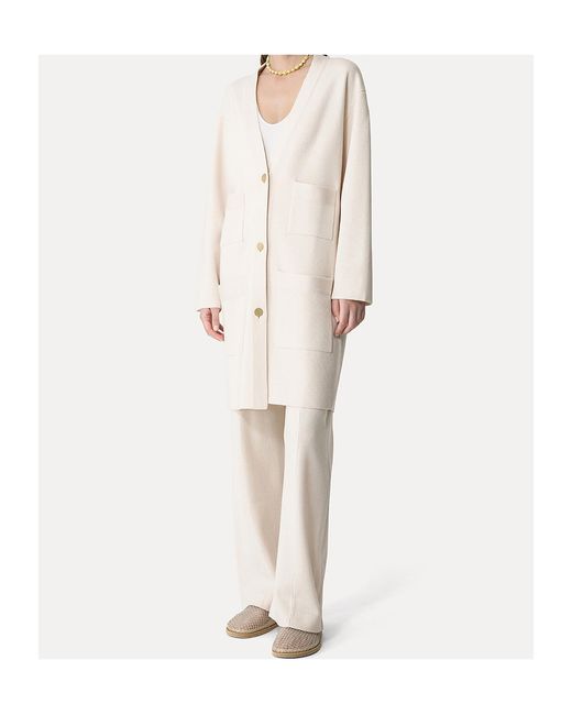 Forte_forte White Long-Sleeved Coat