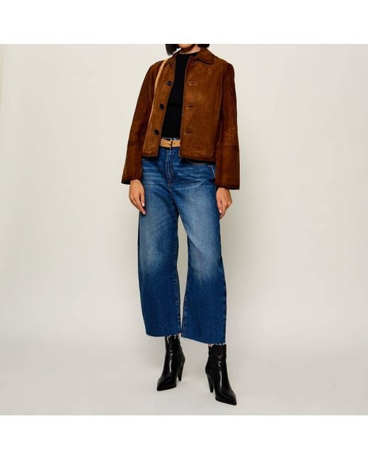 Zadig & Voltaire Brown Lessa Suede Leather Jacket