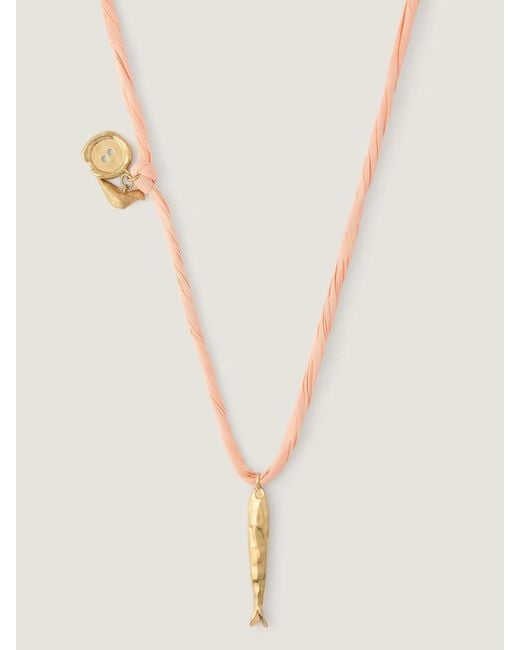 Givenchy White Lucky Charms Necklace