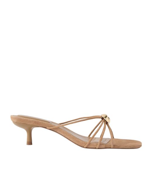 Jonathan Simkhai Natural Amaya Embellished High-Heeled Sandals