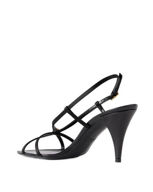 Versace Metallic Valentina Strappy Heeled Sandals