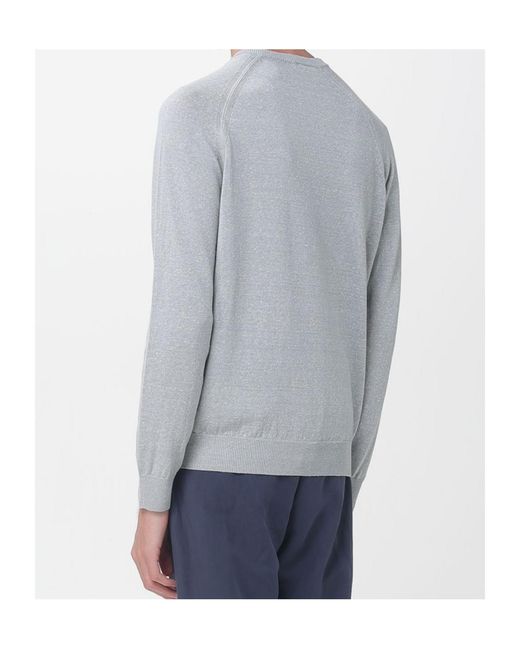 Eleventy Gray Long Sleeves Sweater for men