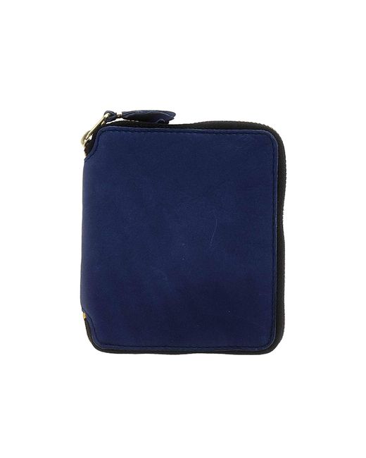 Comme des Garçons Blue Comme Des Garçons Wallet Rectangular Shaped Zip-Around Wallet for men