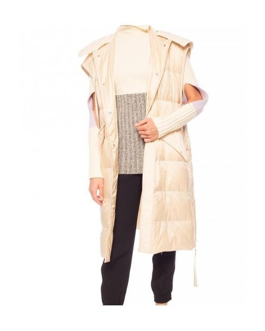 Moncler White Color-Matching Hole-Digging Pullover