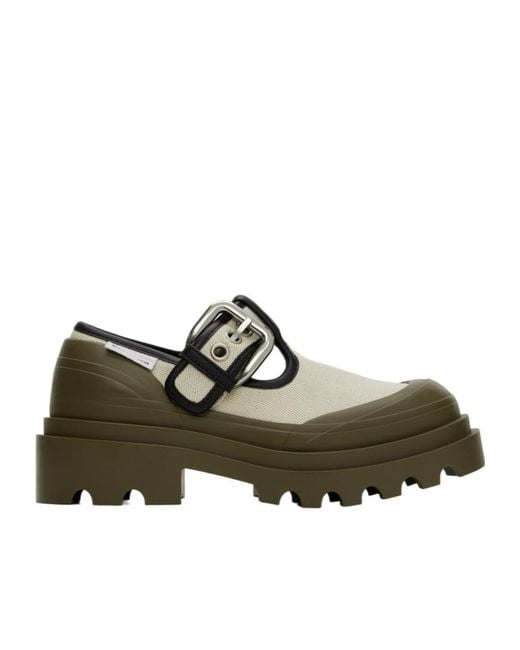 Bottega Veneta Green Trek Mary Jane Casual Shoes for men