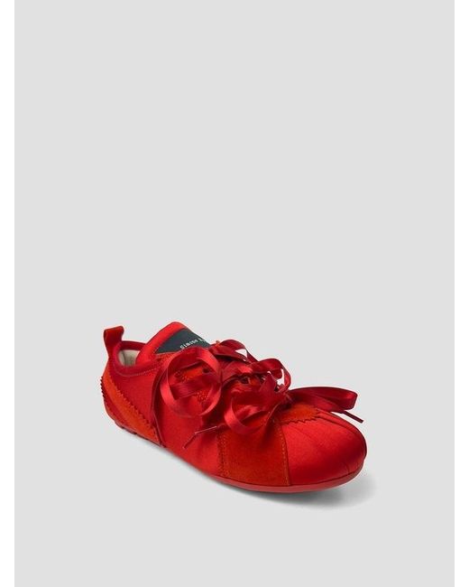 Simone Rocha Red Ribbon Sneakers