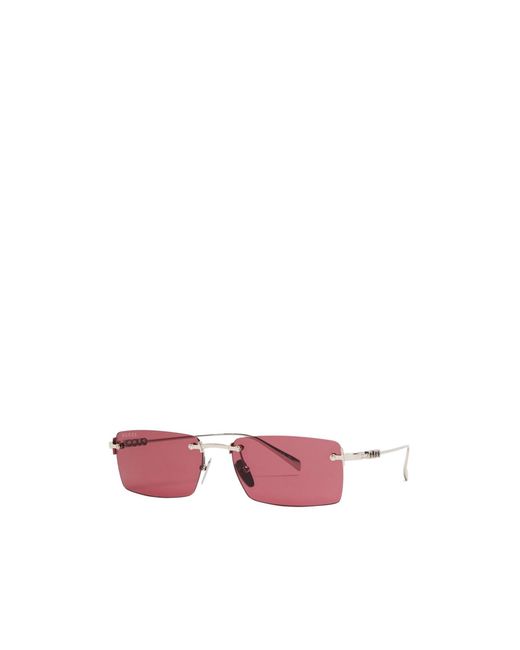 Gucci Pink Rectangle-Frame Sunglasses