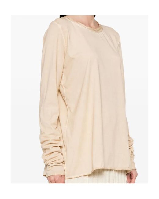Uma Wang Natural Long Sleeve Blouse
