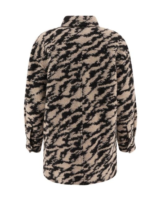 Isabel Marant Black Isabel Marant Étoile Harveli Button-Up Overshirt