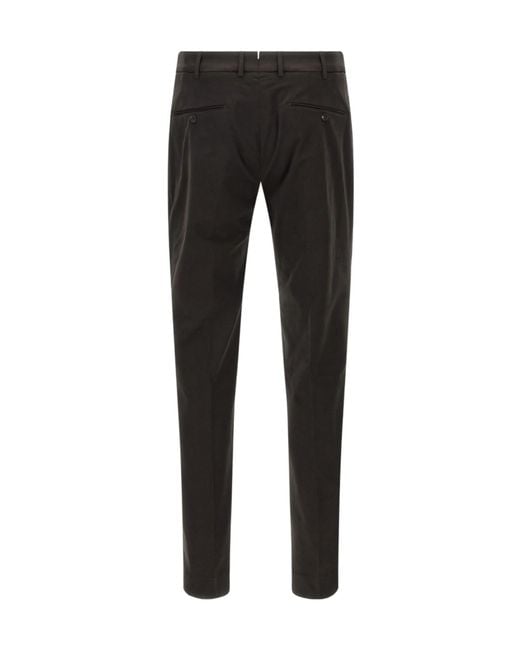 Incotex Black Pattern 30 Slim-Fit Pants for men