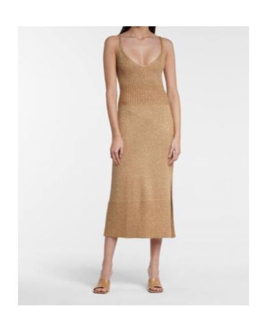 Altuzarra Natural Reese Knit Slip Dress