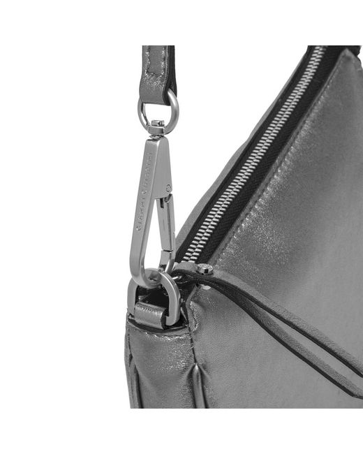 Gianni Chiarini Gray Logo Shoulder Bag