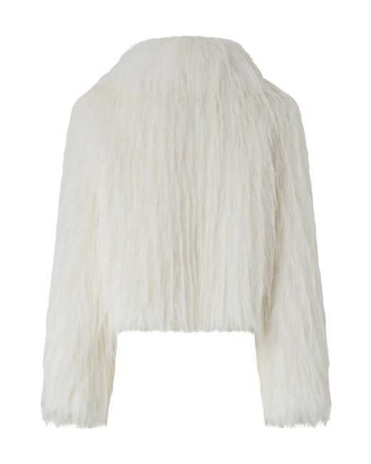 Pinko White Long-Sleeved Cropped Jacket