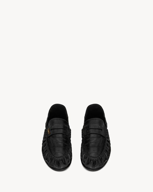Saint Laurent Black Le Loafer Foldable