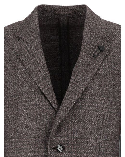 Lardini Gray Single Breasted Tailored Blazer for men