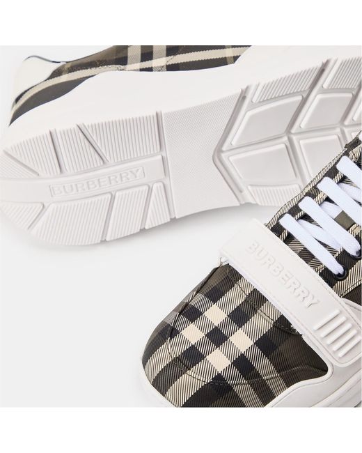 Burberry Multicolor Logo Check Sneakers for men